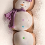 Belly Art - Holiday Snowman