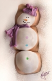 Belly Art - Holiday Snowman