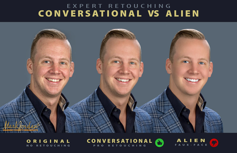 Conversational vs Alien Retouching | Orange County Business Portraits by Orange County Headshots